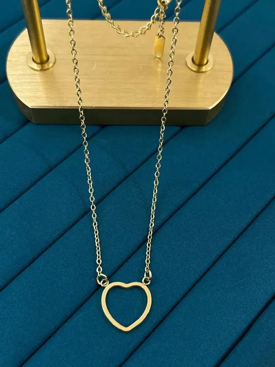 Gold Kalp Kolye